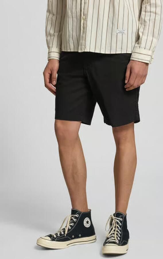 JACK & JONES PANTS STUDIO JPSTJAIDEN relaxed casual short met linnen zwart - Foto 5