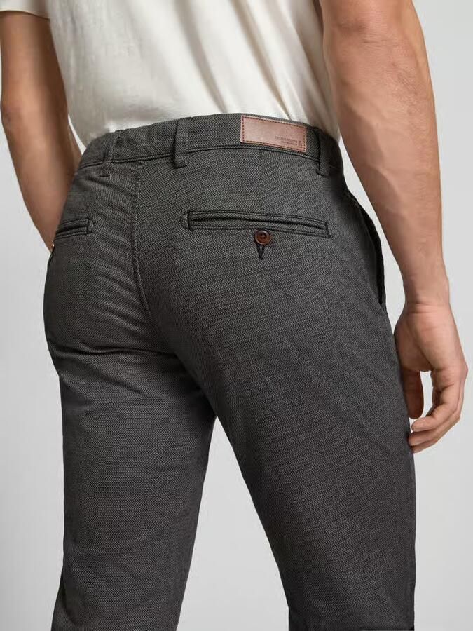JACK & JONES PANTS STUDIO gemêleerde slim fit broek JPSTMARCO drizzle - Foto 3