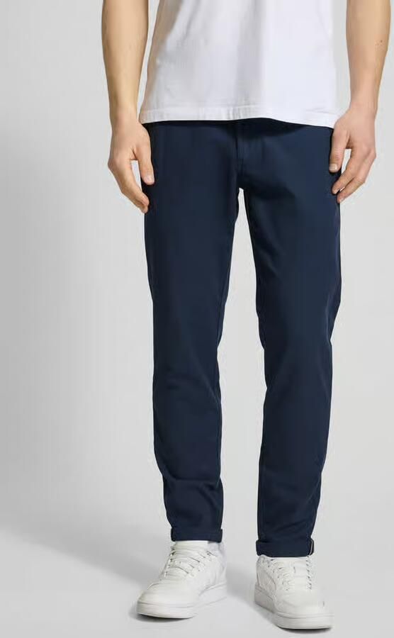 JACK & JONES PANTS STUDIO slim fit chino JPSTMARCO donkerblauw - Foto 8