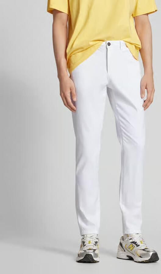 Jack & jones Slim fit chino in wit met steekzakken model 'MARCO BOWIE' - Foto 19