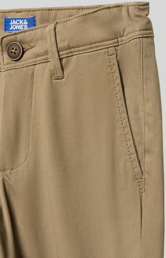 Jack & jones JUNIOR broek JJIMARCO beige Jongens Stretchkatoen Effen 128 - Foto 4