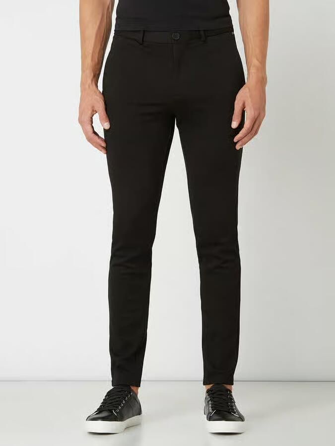 JACK & JONES JEANS INTELLIGENCE slim fit chino JJIMARCO JJPHIL zwart - Foto 2