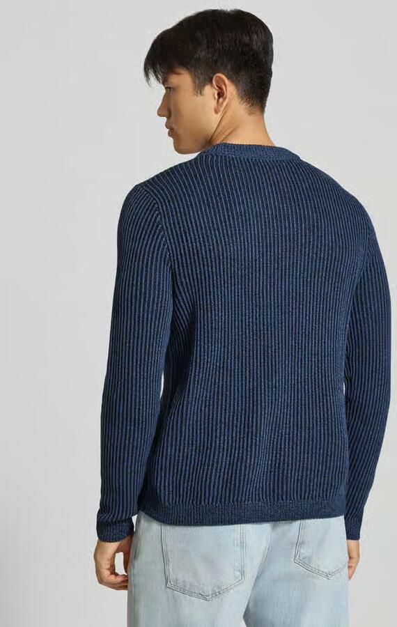 Jack & jones Slim Fit gebreide pullover van katoenmix model 'DOVER' - Foto 5