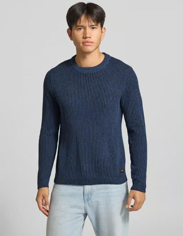 Jack & jones Slim Fit gebreide pullover van katoenmix model 'DOVER' - Foto 4