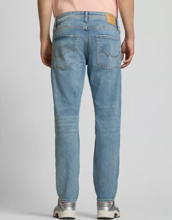 JACK & JONES JEANS INTELLIGENCE JJIMIKE JJORIGINAL tapered jeans blue denim - Foto 4