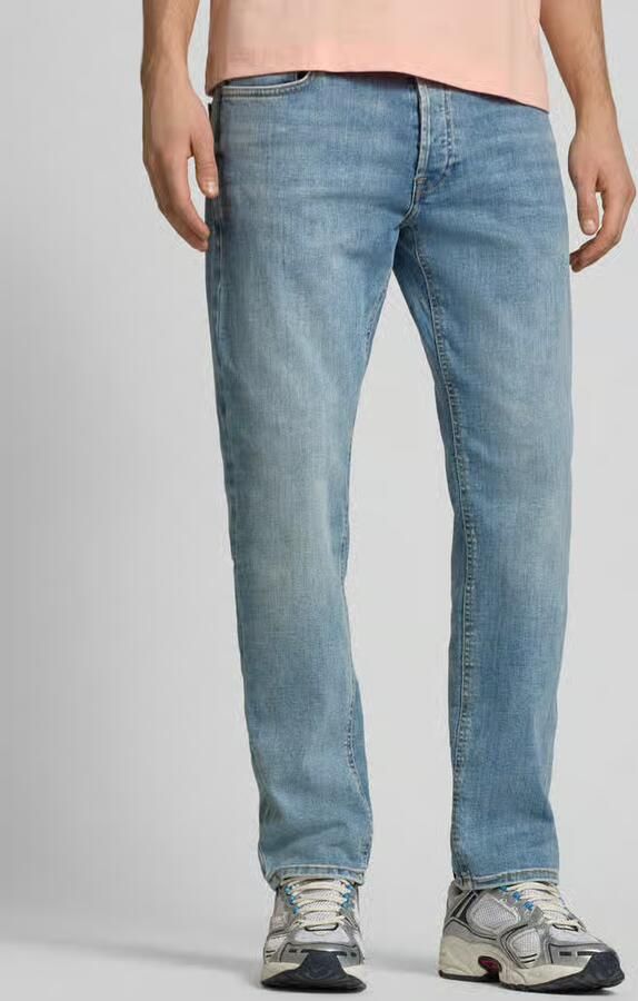 JACK & JONES JEANS INTELLIGENCE JJIMIKE JJORIGINAL tapered jeans blue denim - Foto 5