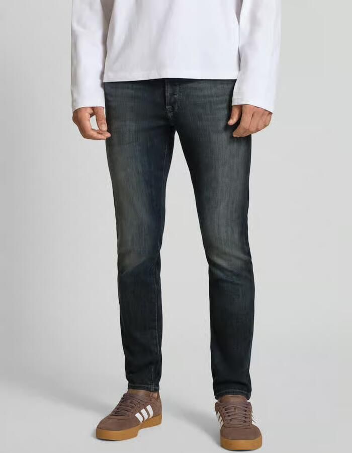 Jack & Jones Slim fit jeans JJIGLENN – Jeans met stretch lage taille en zakken - Foto 4