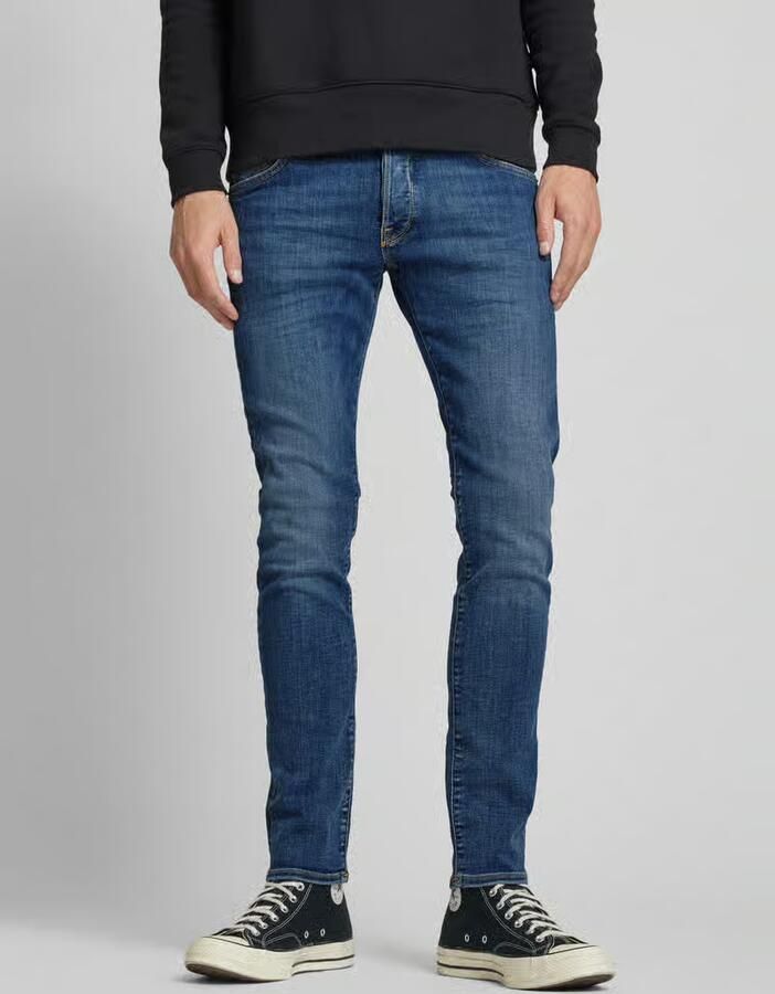 JACK & JONES JEANS INTELLIGENCE slim fit jeans JJIGLENN JJORIGINAL ra 094 blue denim - Foto 4