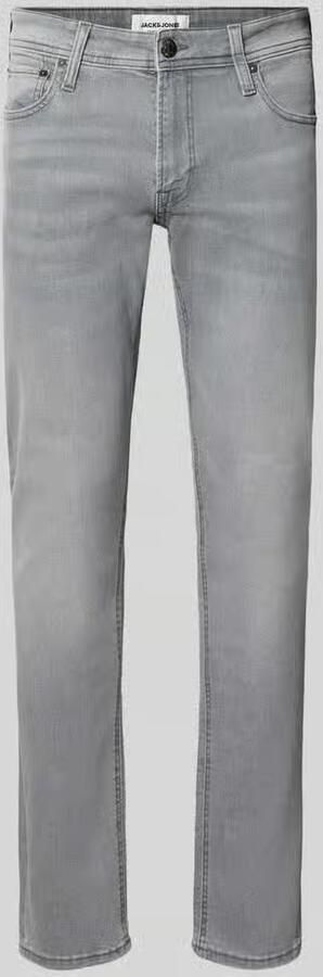 JACK & JONES JEANS INTELLIGENCE JJIGLENN JJORIGINAL slim fit jeans grijs - Foto 4