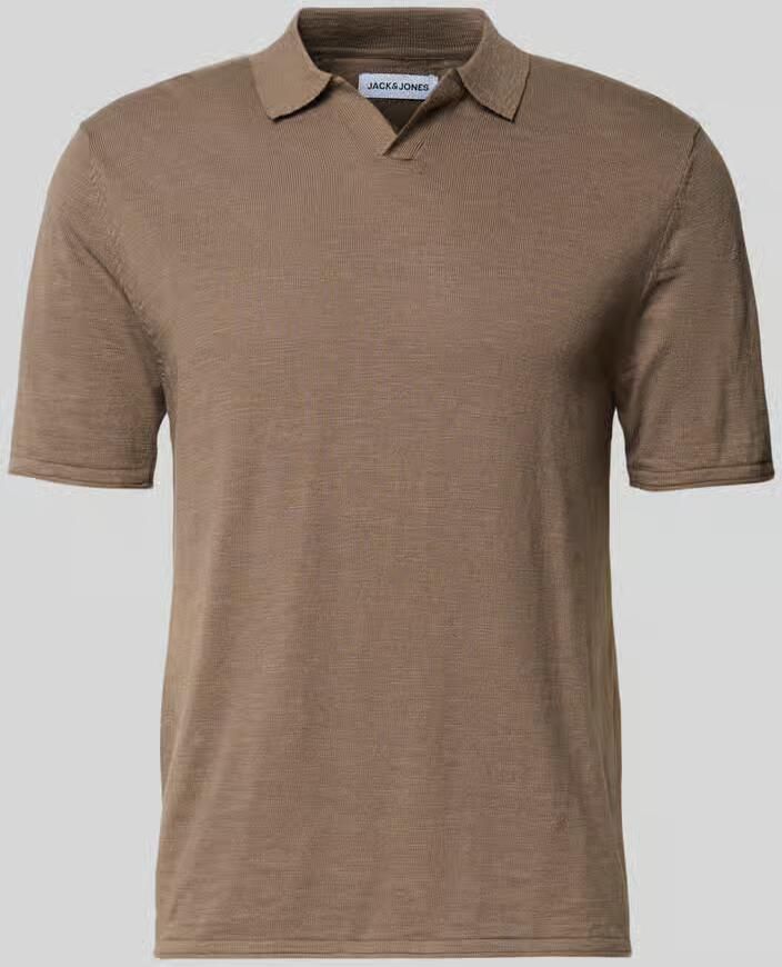 Jack & jones Slim fit poloshirt in gebreide look model 'Kane'