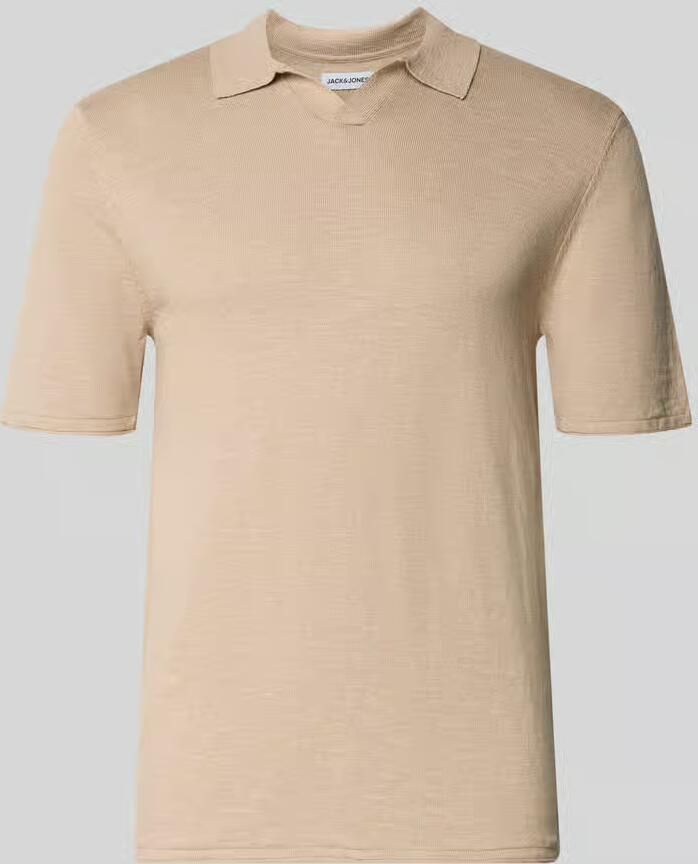Jack & jones Slim fit poloshirt in gebreide look model 'Kane'