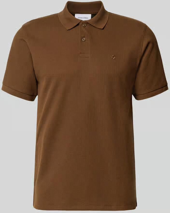 Jack & jones Slim Fit poloshirt met labelstitching model 'AUSTIN'