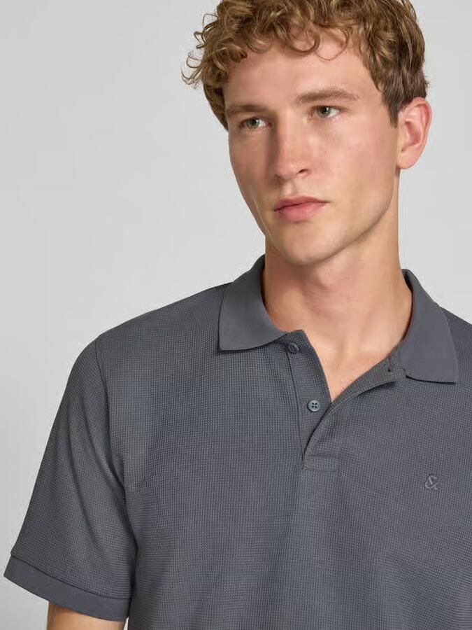 Jack & jones Slim Fit poloshirt met labelstitching model 'AUSTIN' - Foto 3