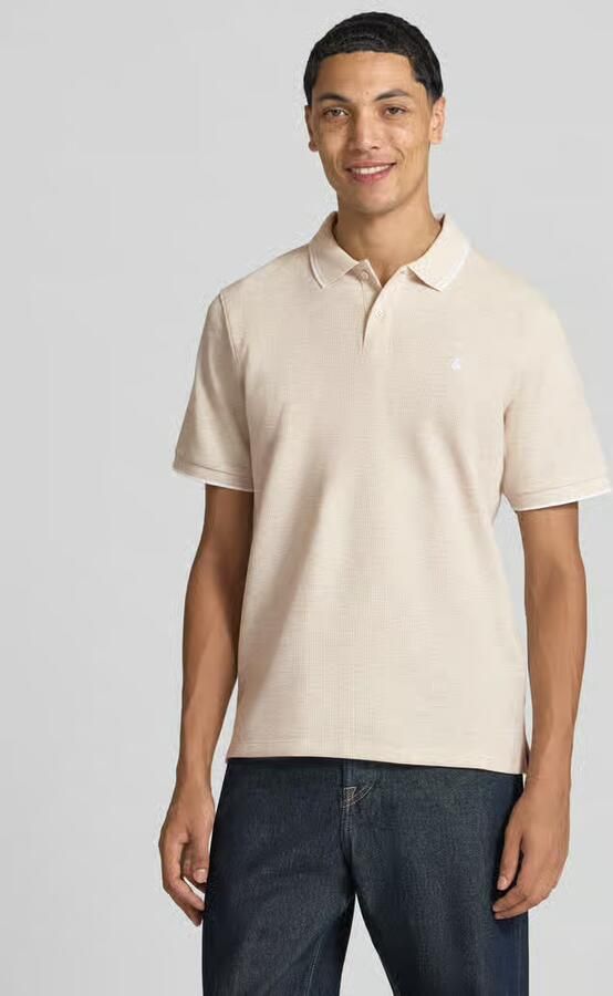 Jack & jones Slim Fit poloshirt met labelstitching model 'AUSTIN' - Foto 5