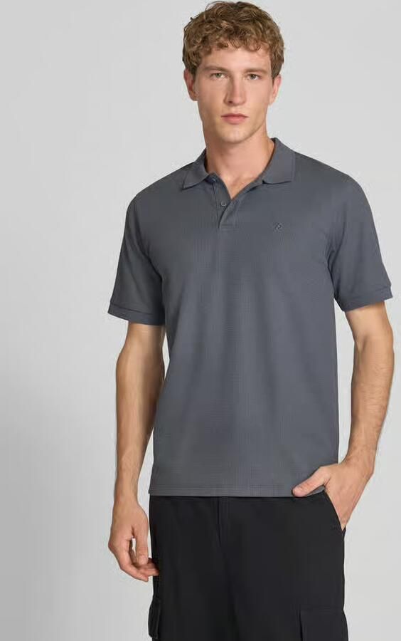 Jack & jones Slim Fit poloshirt met labelstitching model 'AUSTIN' - Foto 4