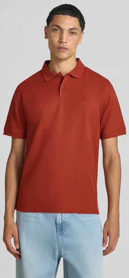 Jack & jones Slim Fit poloshirt met labelstitching model 'AUSTIN' - Foto 3