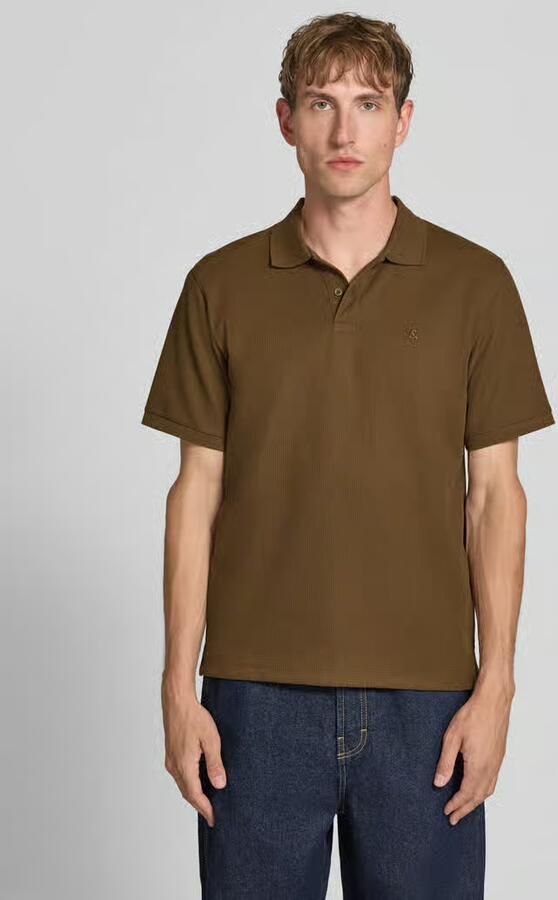 Jack & jones Slim Fit poloshirt met labelstitching model 'AUSTIN' - Foto 3
