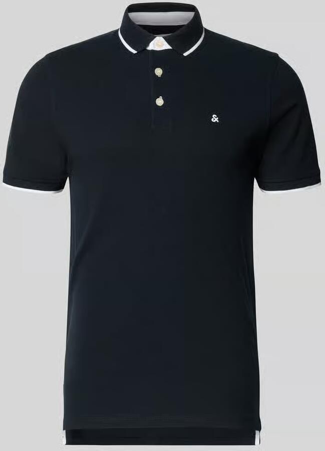 Jack & jones Slim fit poloshirt met viscose model 'Paulos'