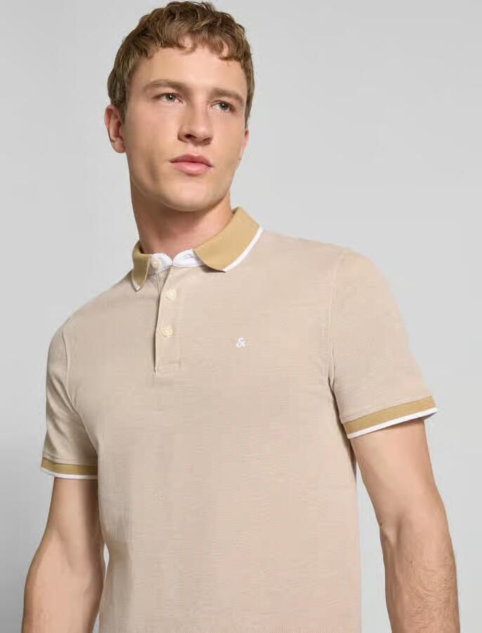 Jack & jones Slim fit poloshirt met logostitching model 'PAULOS' - Foto 2