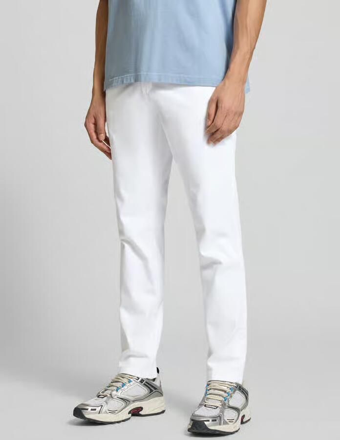 Jack & jones Slim fit chino in wit met steekzakken model 'MARCO BOWIE' - Foto 3