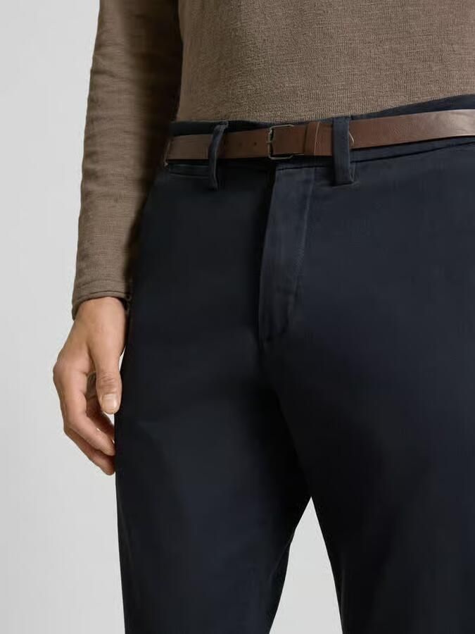 Jack & jones Slim fit stoffen broek met afneembare riem model 'Marco' - Foto 2
