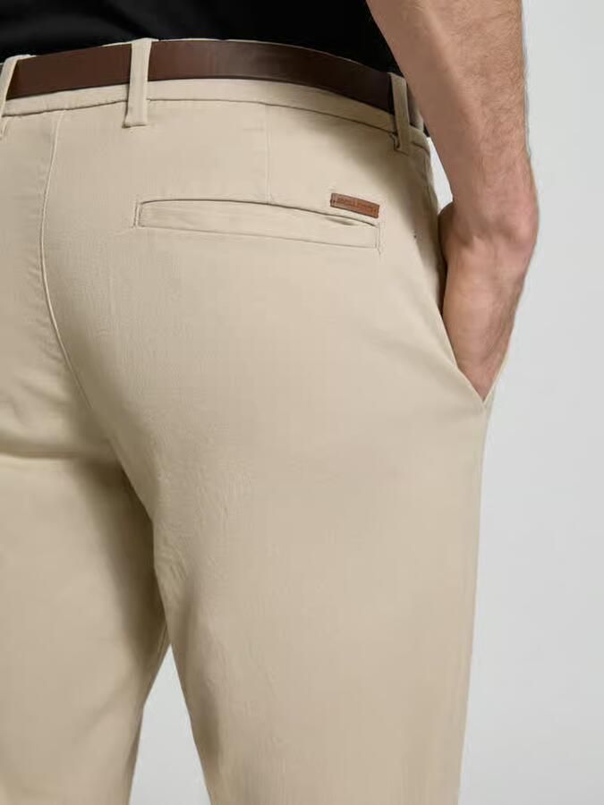 Jack & jones Slim fit stoffen broek met afneembare riem model 'Marco' - Foto 2