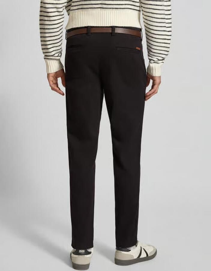 Jack & jones Slim fit stoffen broek met afneembare riem Model 'Marco'