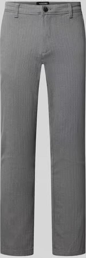 Jack & jones Slim Fit stoffen broek met knoop- en ritssluiting model 'MARCO' - Foto 8