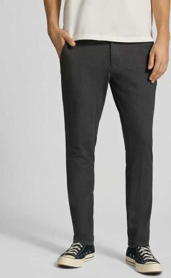 Jack & jones Slim Fit stoffen broek met knoop- en ritssluiting model 'MARCO' - Foto 9