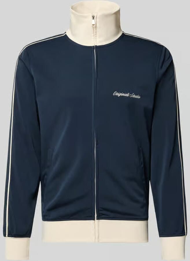 Jack & jones Slim fit sweatjack met gestikt logo model 'Niagara'