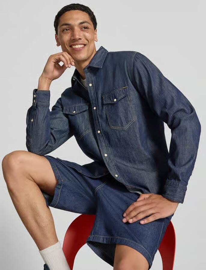 Jack & jones Slim fit vrijetijdsoverhemd met kentkraag model 'ESHERIDAN'' - Foto 3
