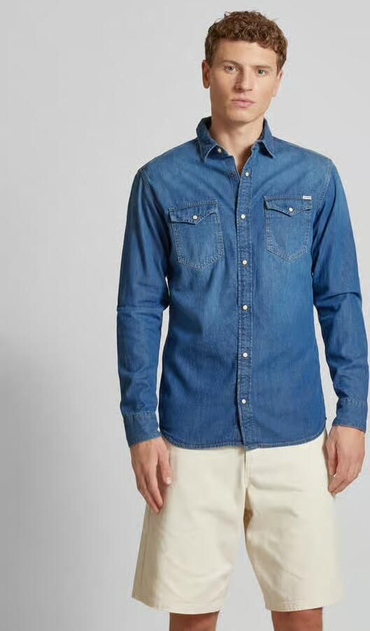 Jack & Jones Jeans overhemd JJESHERIDAN in workwear-stijl met robuuste katoenkwaliteit - Foto 13