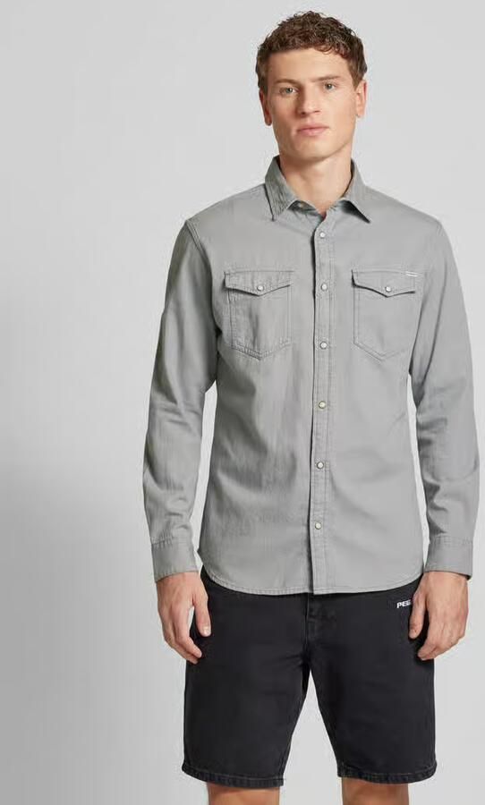 Jack & Jones Jeans overhemd JJESHERIDAN in workwear-stijl met robuuste katoenkwaliteit - Foto 14