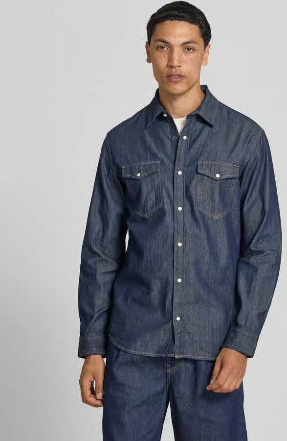Jack & jones Slim fit vrijetijdsoverhemd met kentkraag model 'ESHERIDAN'' - Foto 4