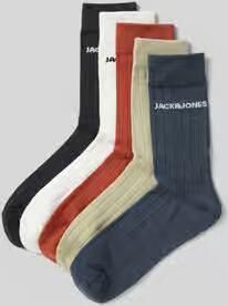 Jack & jones Sokken met labeldetail in een set van 3 paar model 'SOLID'
