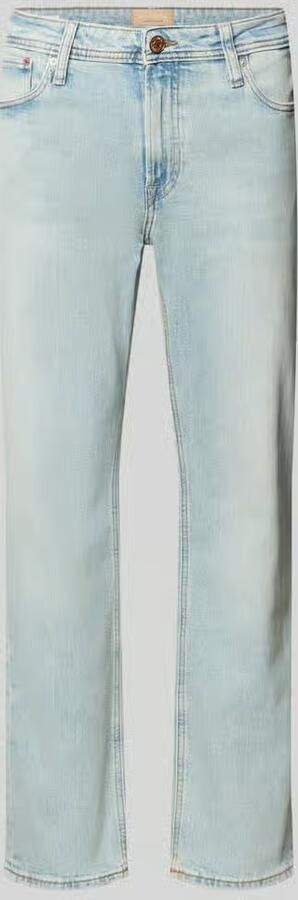Jack & jones Straight fit jeans van katoenmix model 'CLARK ORIGINAL'