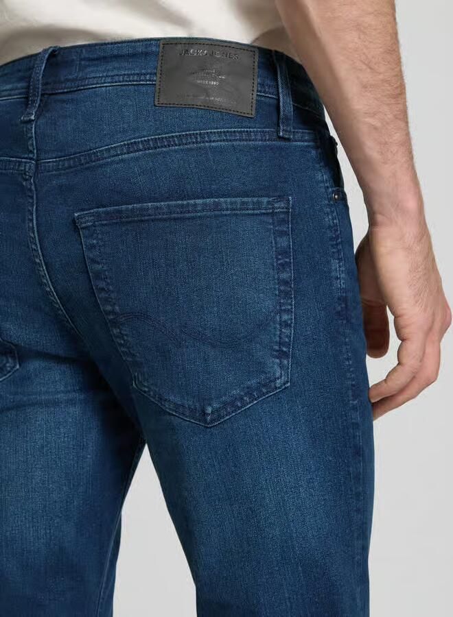 JACK & JONES JEANS INTELLIGENCE JJICLARK regular fit jeans donkerblauw - Foto 12