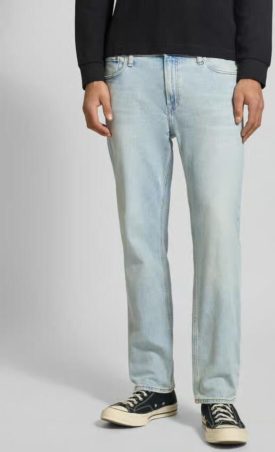 Jack & jones Straight fit jeans van katoenmix model 'CLARK ORIGINAL' - Foto 5