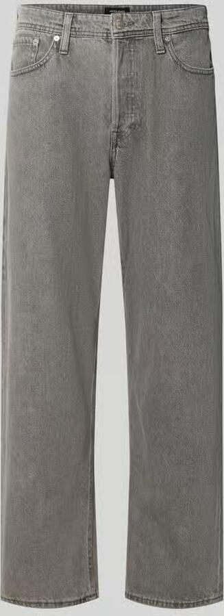 Jack & jones straight fit jeans van puur katoen model 'Eddie'