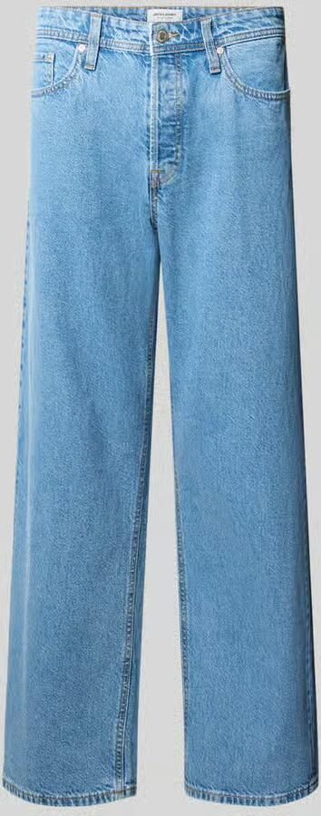 Jack & jones straight fit jeans van puur katoen model 'Ted'