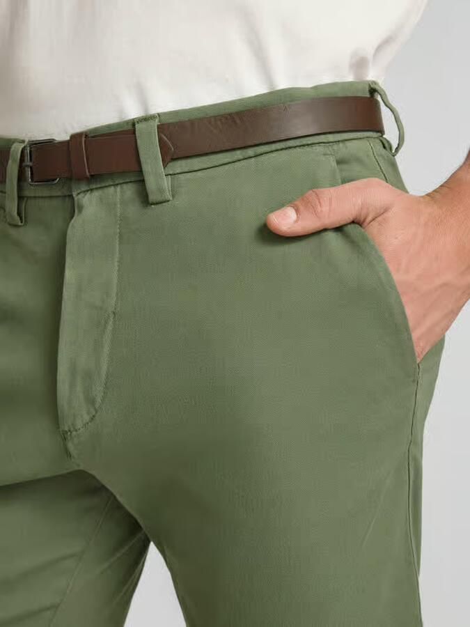Jack & jones straight fit short met afneembare riem model 'Adam'