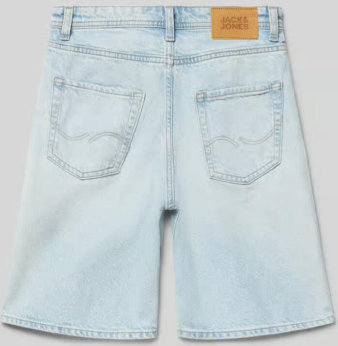 JACK & JONES JUNIOR baggy high waist short light blue denim - Foto 5