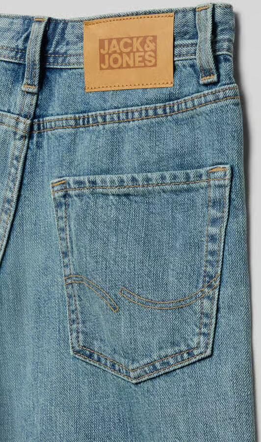 Jack & jones straight fit short met logopatch model 'Tony' - Foto 4