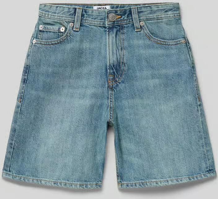 Jack & jones straight fit short met logopatch model 'Tony' - Foto 5