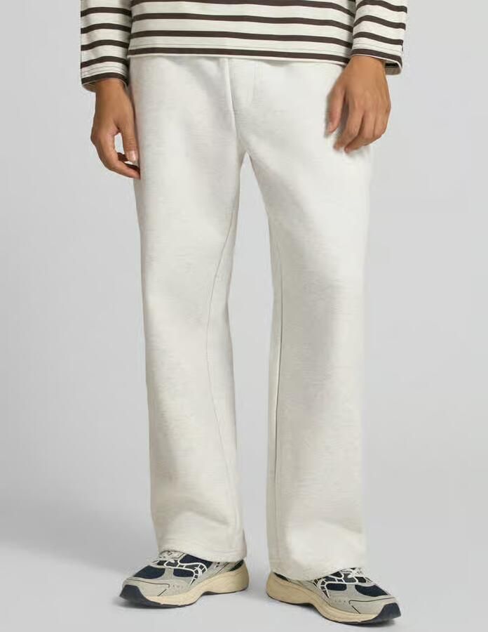 Jack & jones straight fit sweatpants met elastische band - Foto 3