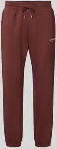 Jack & jones straight fit sweatpants van katoenmix model 'Kane'
