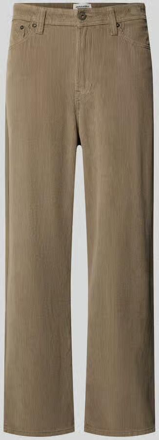 Jack & jones Straight leg corduroy broek van puur katoen model 'ALEX'