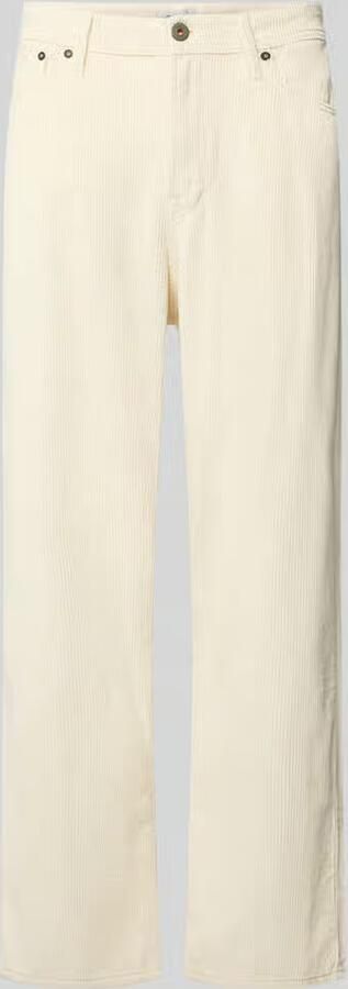 Jack & jones Straight leg corduroy broek van puur katoen model 'ALEX'
