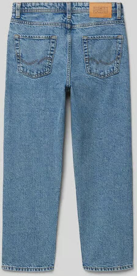 JACK & JONES JUNIOR high waist relaxed fit jeans medium blue denim