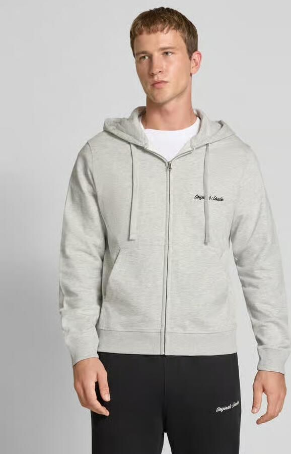 Jack & jones Capuchon sweaters Jack & Jones 12282901 JORNORREBRO EMB SWEAT ZIP-WHITE MELANGE - Foto 9